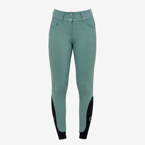 CAVALLERIA TOSCANA High Rise Breeches, Emerald Grey