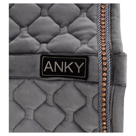 ANKY pad Velvet Stones dressuur, Steel Grey