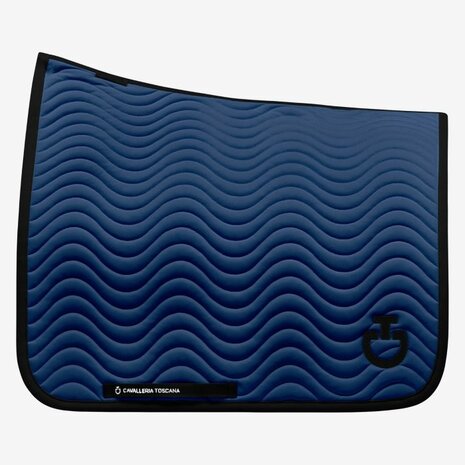 CAVALLERIA TOSCANA Wave saddle pad dressuur, blauw