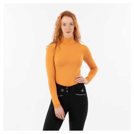 ANKY Mockneck Shirt L/S, Golden Ochre